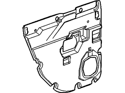 Hummer 15779311 DEFLECTOR,REAR SIDE DOOR WATER