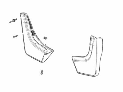 Buick 84605064 GUARD PKG,FRONT FENDER MUD(INCLUDES 2-6)(GRAY)(INSTALL 0.50)(0.4 KG)