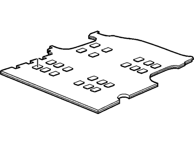 Chevy 25926336 MAT,REAR FLOOR(INCLUDES INSULATOR)