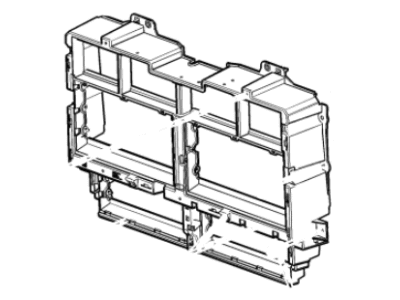 GMC 23470109 SHUTTER,FRONT BUMPER(INCLUDES 4,12)(DOES NOT INCLUDE LOUVERS OR ACTUATOR)