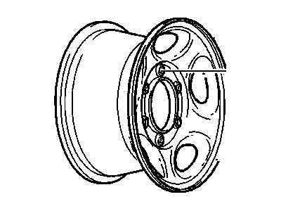 GMC 9595394 WHEEL,16X6.5(CODE HIGH ALTITUDE COMPENSATER)(STEEL)