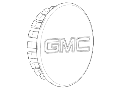 GMC 84388431 CAP PKG,WHEEL TRIM(INSTALL 0.10)(0.0349 KG)(BLACK BACKGROUND)