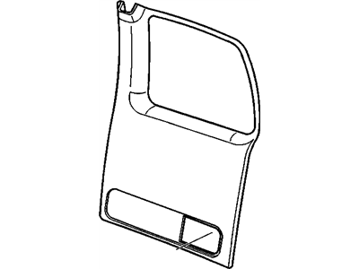 Chevy 19331523 PANEL,FRONT SIDE DOOR TRIM(BLUE)(W/O CARPET)