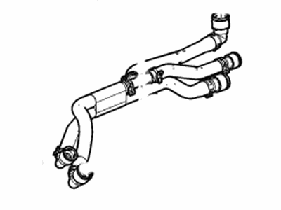 Chevy 84214922 HOSE,HEATER INLET & OUTLET(SEE GROUP 08 "HOSES & PIPES/HEATER" FOR DETAILED ILLUSTRATED VIEW)