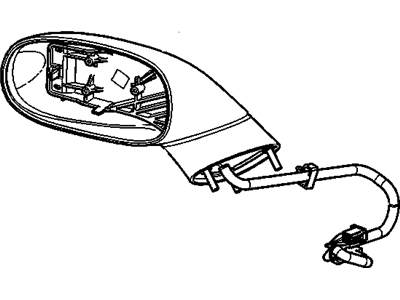 Chevy 15795843 MIRROR,OUTSIDE REAR VIEW(INCLUDES 2,6)(PAINT TO MATCH)