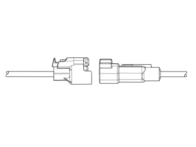 Chevy 19257923 CONNECTOR KIT,FWD LAMP WIRING HARNESS(TURN SIGNAL LAMP - FRONT)(GRAY)(2-WAY FEMALE)(W/LEADS)(SIDE ELECTRIC CODE:  E4RF)