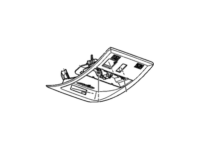 GMC 25977575 CONSOLE,ROOF(INCLUDES 1-3,5-7,9-14)(CASHMERE)(W/LEAR TRANSMITTER KIT 25807340)