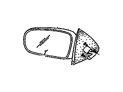 GM 22681564 Mirror Assembly, Outside Rear View Rh (Manual) Arabic*Black