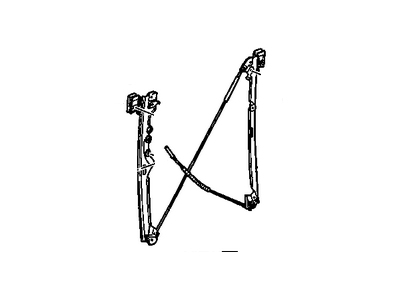 Chevy 19120847 REGULATOR,FRONT SIDE DOOR WINDOW(INCLUDES 15,36)(W/O MOTOR)