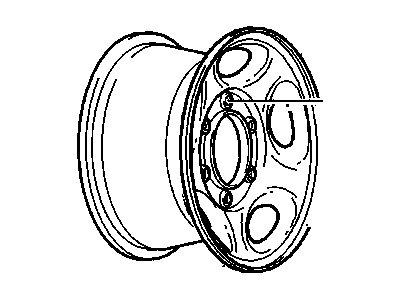 Chevy 9595394 WHEEL,16X6.5(CODE HIGH ALTITUDE COMPENSATER)(STEEL)