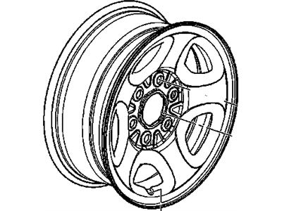 GMC 9595394 WHEEL,16X6.5(CODE HIGH ALTITUDE COMPENSATER)(STEEL)