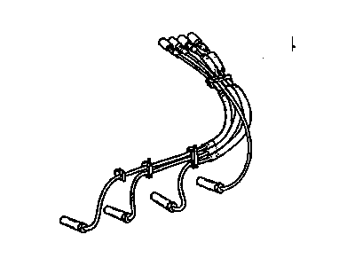 GMC 12192006 WIRE,SPARK PLUG #5 CYL(STYLE 24YY, 7MM DIAMETER, 34IN)