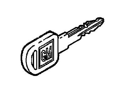 GMC 12547778 KEY,DOOR LOCK(UNCODED)(DOOR LOCK, IGNITION & ENDGATE KEY)