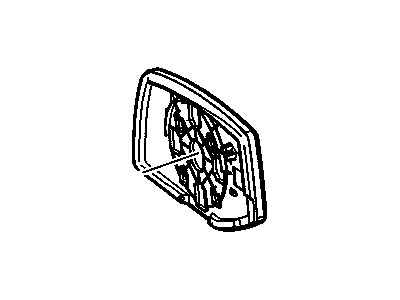 Cadillac 89044603 MIRROR,OUTSIDE REAR VIEW (REFLECTOR GLASS ONLY)(PART OF 4)