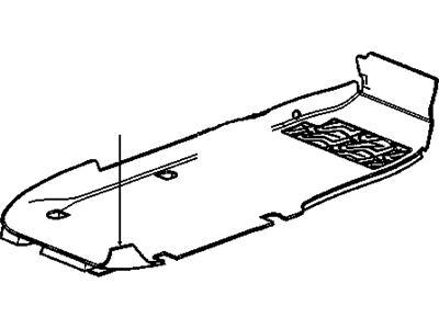 GM 25855982 Carpet Assembly, Front Floor Panel *Gray A