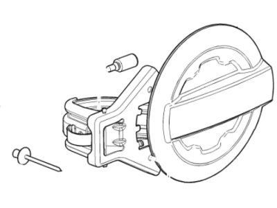 Chevy 23441976 DOOR PKG,FUEL TANK FILLER(INCLUDES 2-4)(INSTALL 0.50)(0.626 KGS)(INCLUDES RIVETS)