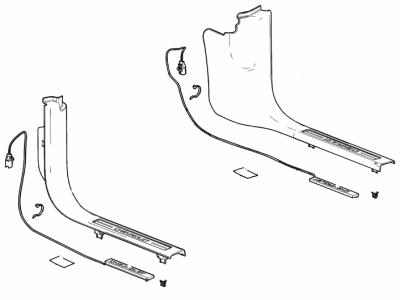 Chevy 23487421 PLATE PKG,SIDE DOOR SILL TRIM(INCLUDES 2-6)(TITANIUM)(INSTALL 0.50)(0.65 KGS)