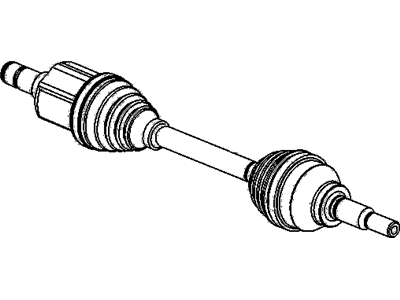 Chevy 25911621 SHAFT,FRONT WHEEL DRIVE(INCLUDES 1-18)(*KIT2,KIT3,KIT4,KIT5)(W/O INTERMEDIATE SHAFT. FOR 1ST DESIGN SEE 15295799 OR LINKSHAFT 25911621)(REPLACES ORIGINAL 2 PIECE SHAFT DESIGN. BRACKET NO LONGER REQUIRED)