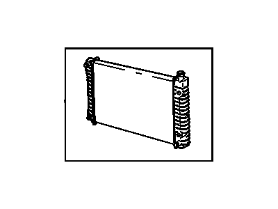 GMC 52481439 RADIATOR,(CORE SIZE 34IN X 17 1/4IN X 1 1/16IN  CODE DH)