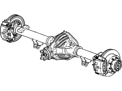 Chevy 23129077 AXLE,REAR(CODE AB7D)