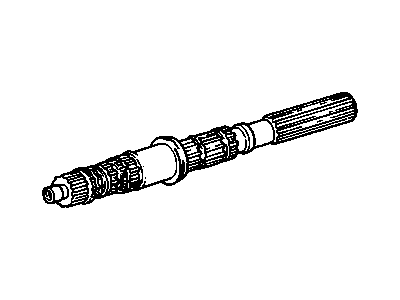 Chevy 12547999 SHAFT,TRANSFER CASE REAR OUTPUT(TYPE 241C/243C)