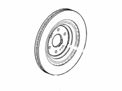 Cadillac 84070075 ROTOR,FRONT BRAKE(PART OF 1)(5.809)(SERVICEABLE COMPONENT OF PARTS PACKAGES 84981080)