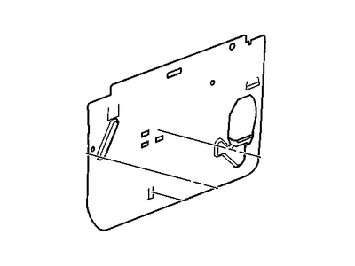 GM 21996546 Deflector Assembly, Front Side Door Water