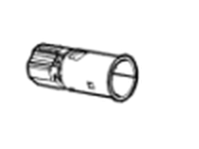 GMC 22936013 RECEPTACLE,ACCESSORY POWER(EBONY)(12V )(MATING CONNECTOR IS TAN)