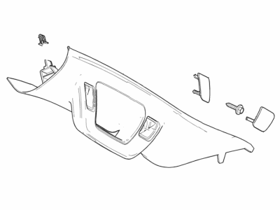 Chevy 23285089 MOLDING PKG,WINDSHIELD GARNISH(INCLUDES 2-6)(SHALE)(INSTALL 0.30)(0.56 KGS)(DRIVERS SIDE)(TETHER CLIP NO LONGER NEEDED)