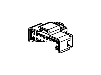 Chevy 15306426 CONNECTOR,BLOCK-ACCESSORY WIRING JUNCTION(PART OF 1)(BLACK)(16-WAY FEMALE)(W/LEADS)(13.100)