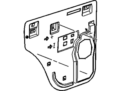 Cadillac 15249531 DEFLECTOR,REAR SIDE DOOR WATER