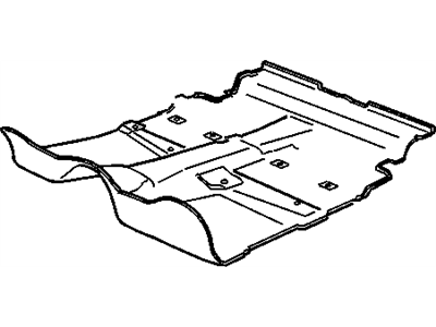 Chevy 15762515 CARPET,REAR FLOOR PANEL(GRAPHITE)