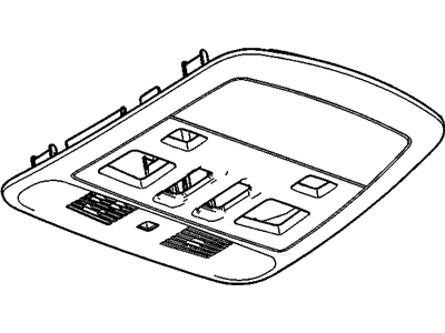 Cadillac 15876720 CONSOLE,ROOF(INCLUDES 1-9,11-15)(CASHMERE)(OH SNRF CONSOLE W/INTERIOR,LED & W/O VNC MICROPHONE)