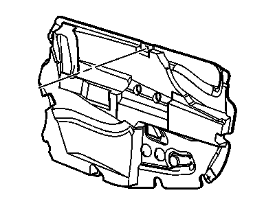 GM 22797919 Deflector,Front Side Door Water