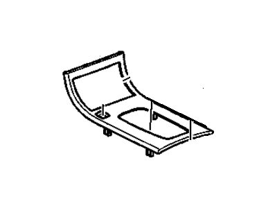 Buick 15935599 PLATE,FRONT FLOOR CONSOLE TRANS SHIFT OPENING TRIM(INCLUDES 39,40,42,44-47)(INCLUDES ASHTRAY, BEZEL, LIGHTER, SWITCH, HOUSING, DOOR)