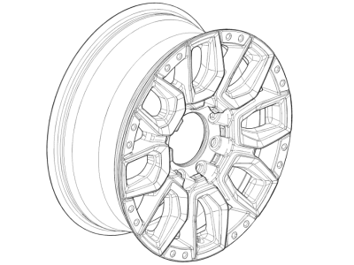 Chevy 84622785 WHEEL,FRONT & REAR(INSTALL 0.40)(20 KG)(REFER TO BULLETIN 22-NAME-183)(MUST HAVE ZYG AND N79 SPARE TIRE AND WHEEL TO ORDER THIS WHEEL KIT.)