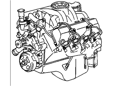 Chevy 12491353 ENGINE,GASOLINE (SERVICE)(MARK V)(SEE ADDITIONAL INFORMATION ICON)(REMANUFACTURED-NOT FOR SALE WHERE IMPORTS ARE RESTRICTED)(W/COATED HYPER PIST/MOLY RINGS)