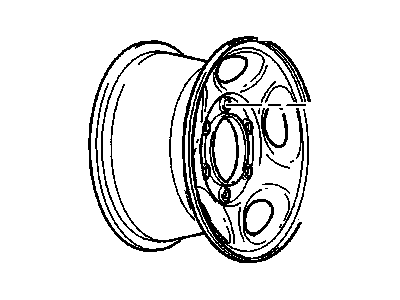 GMC 9595394 WHEEL,16X6.5(CODE HIGH ALTITUDE COMPENSATER)(STEEL)