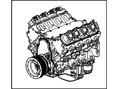 Cadillac 12678328 ENGINE,GASOLINE (SERVICE NEW)(THIS ENGINE IS NOT APPROVED FOR MARINE APPLICATIONS IN CANADA.  THIS ENGINE CANNOT BLACK ENAMEL MARKETED OR SOLD FOR MARINE APPLICATIONS IN CANADA)