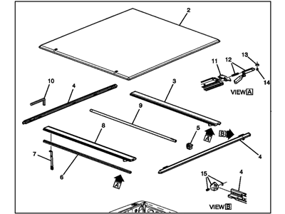 Chevy 19213901 COVER PKG,PICK UP BOX(NOT COMPATIBLE W/TUBULAR BED RAILS)