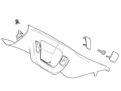 Chevy 23285090 MOLDING PKG,WINDSHIELD GARNISH(INCLUDES 2-6)(GRAY)(INSTALL 0.30)(0.56 KGS)(DRIVERS SIDE)(TETHER CLIP NO LONGER NEEDED)