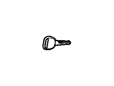 Buick 12450409 KEY,DOOR LOCK & IGNITION LOCK VALET(UNCODED)(REPLACEMENT KEY MUST BLACK ENAMEL PROGRAMMED TO VEHICLE;SEE THEFT DETERENT SUB-SECTION OF SERVICE MANUAL)(VALET KEY BLANK)