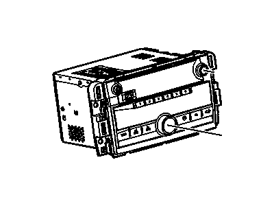 Chevy 22823887 RADIO,AMPLITUDE MODULATION/FREQUENCY MODULATION STEREO & CLOCK(SEE GROUP 09.000 "AUDIO SYSTEM/RADIO & CONTROLS" FOR DETAILED ILLUSTRATED VIEW)