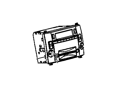 GM 15950591 Radio Assembly, Amplitude Modulation/Frequency Modulation Stereo & Clock & Audio Disc