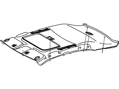 Pontiac 19184776 PANEL,HEADLINING TRIM(GRAY)