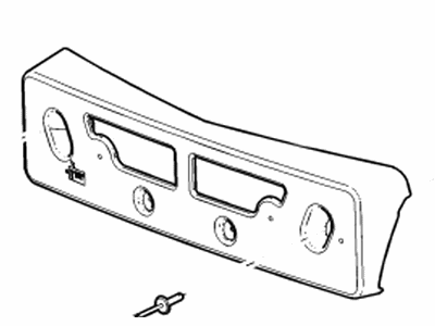 Cadillac 84096554 BRACKET,FRONT LICENSE PLATE