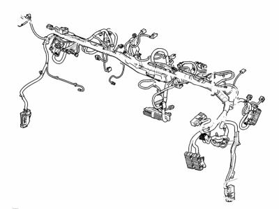 GMC 84158727 HARNESS,INSTRUMENT PANEL WIRING(FOR VEHS BUILT W/O TERMINATOR RESISTOR 19153731 RH SIDE OF HARNESS TAPED TO MAIN BUNDLE PAST CHANNEL)(FOR 2ND DESIGN SEE 84225640)