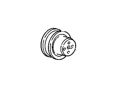 GMC 10154637 PULLEY, FAN & WATER PUMP (P3 42 W/6.2J)