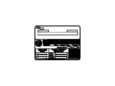 GMC 19206432 LABEL KIT,VEHICLE CAPACITY WEIGHT & TIRE INFORMATION(SPANISH LABEL FOR MEXICO)(QTY 10 PER KIT)(BLANK)