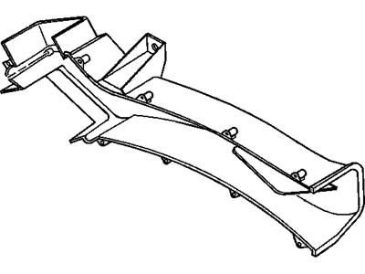 GMC 15762754 DUCT,FLOOR AIR OUTLET